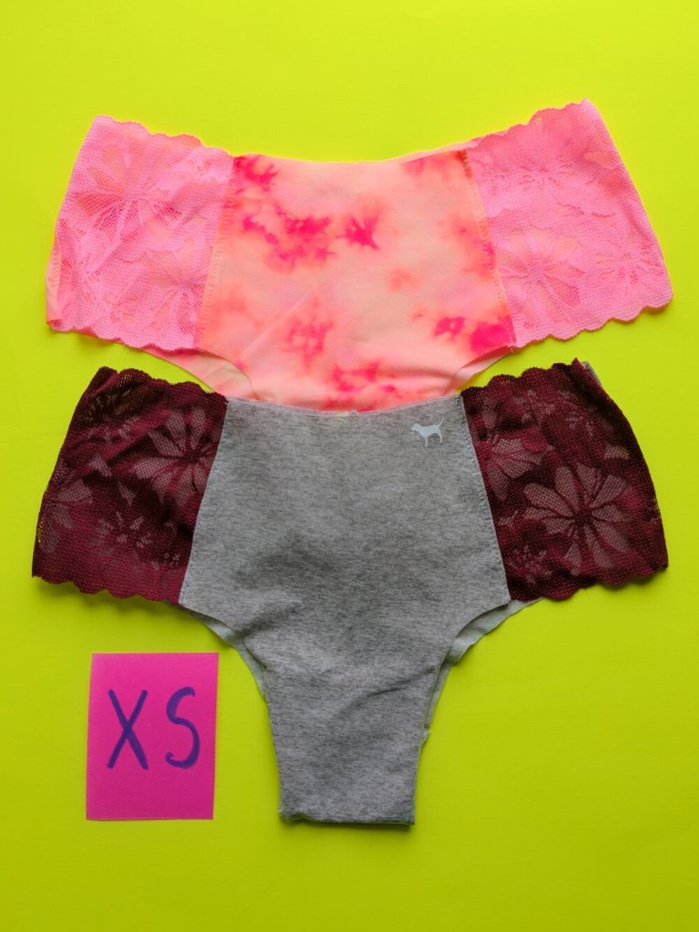 Victoria's Secret PINK Seamless Side Lace Cheekster Panty - 2 pairs